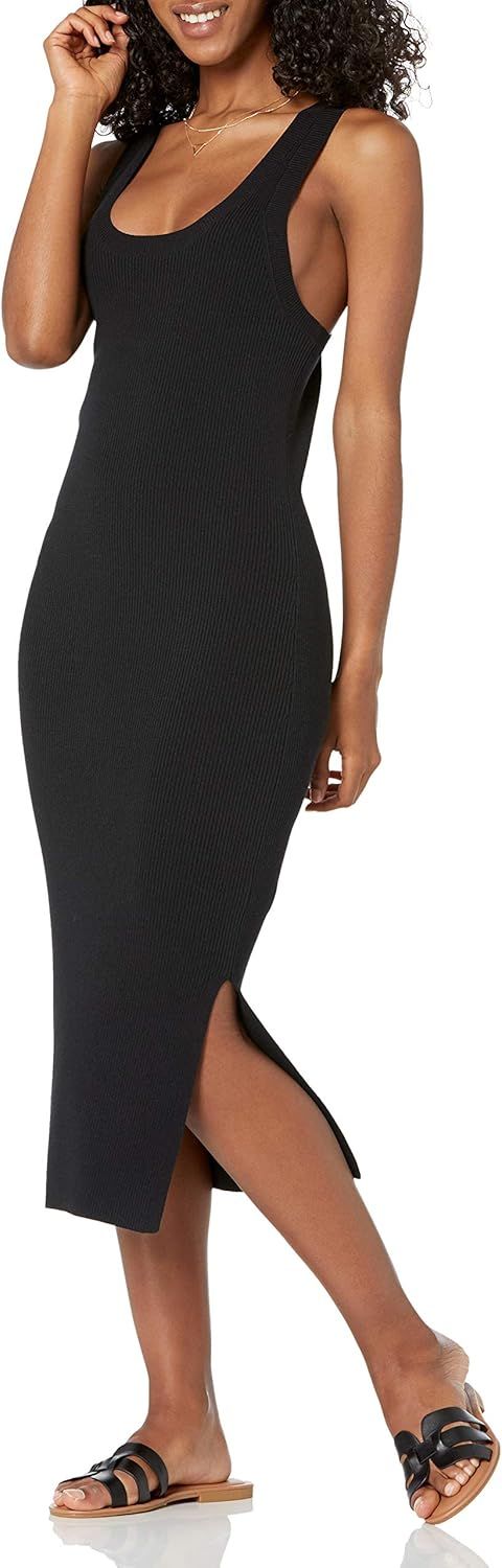 The Drop Women's Yasmin Side-Slit Midi Sweater Tank Dress | Amazon (US)