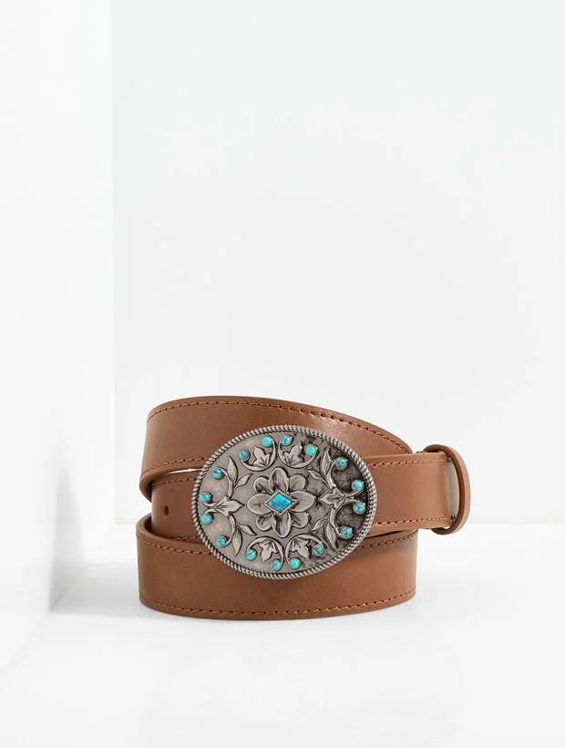 Western Leather Buckle | Talbots