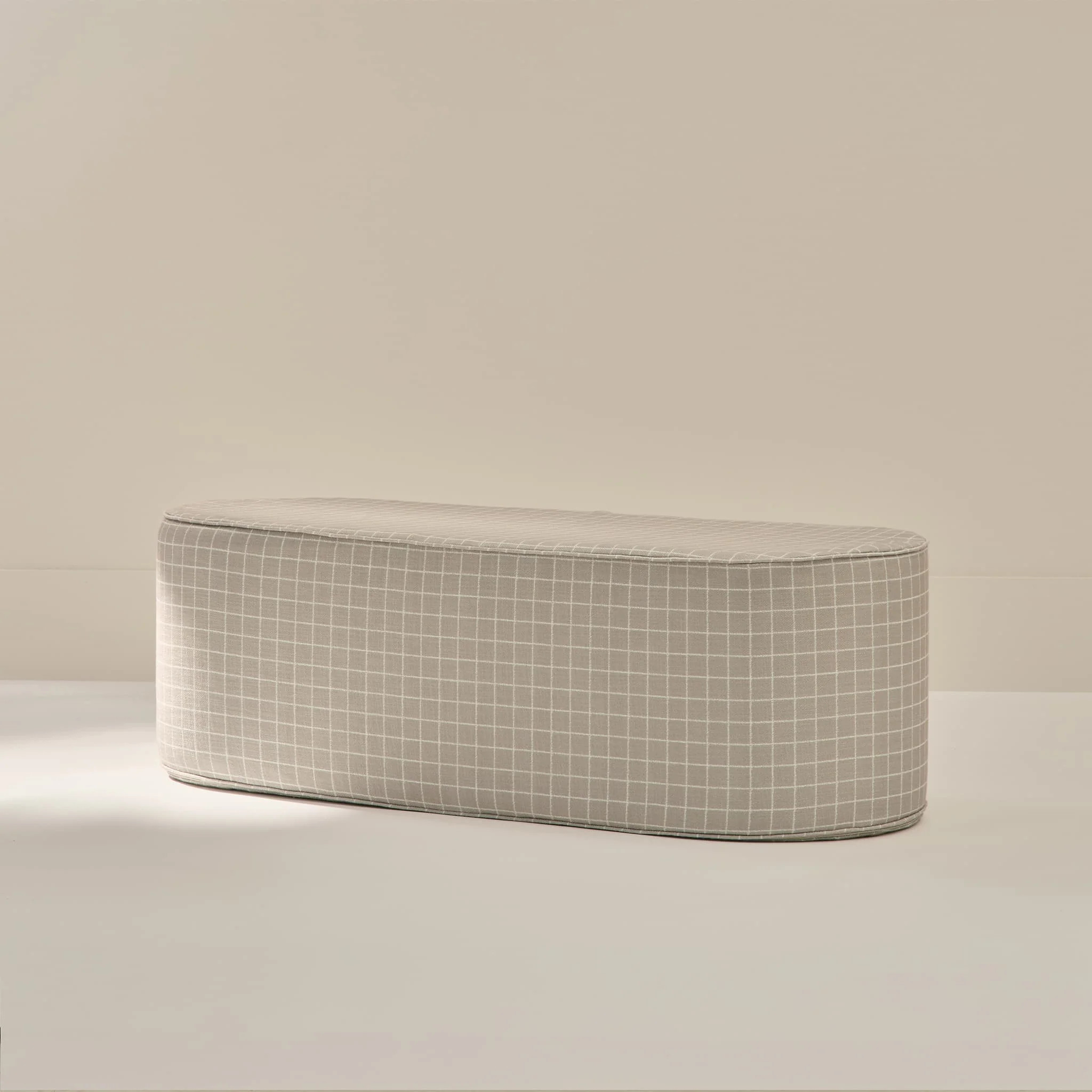 Neutral Striped Coffee Table | Grid in Coconut & Stone | House of Noa | House of Noa