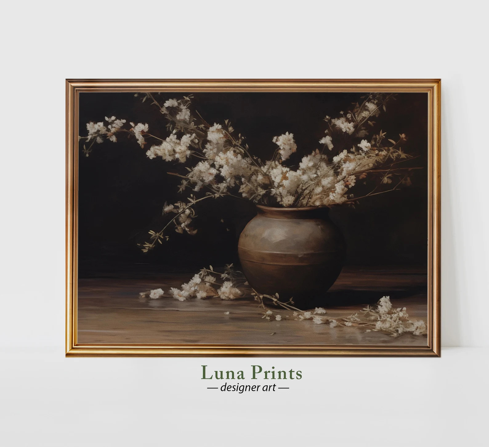 Moody Floral in Vintage Vase | PRINTABLE ART | Vintage Artwork | Fall Art - Etsy | Etsy (US)