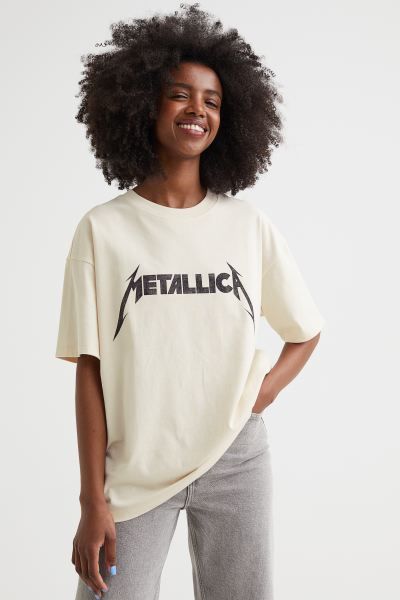 Oversized Printed T-shirt | H&M (US + CA)