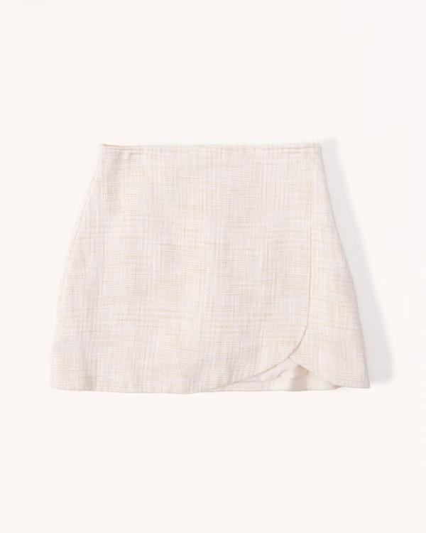 Tweed Wrap Skort | Abercrombie & Fitch (US)