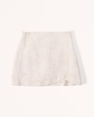 Tweed Wrap Skort | Abercrombie & Fitch (US)