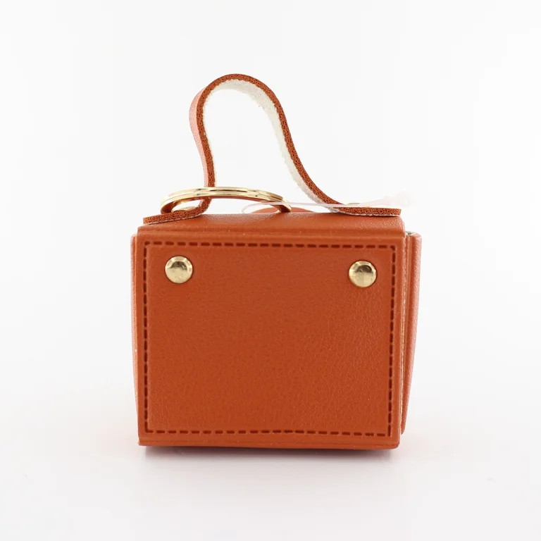 U Style Mini Purse Keychain, Faux Leather, Rust Orange, 2.5" x 1" x 2" | Walmart (US)