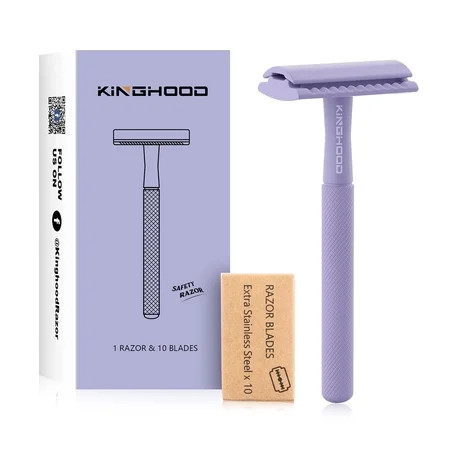 Double Edge Safety Razor for Men & Women Eco Friendly Women Razor for Body & Face Zero Waste and Pla | Walmart (US)