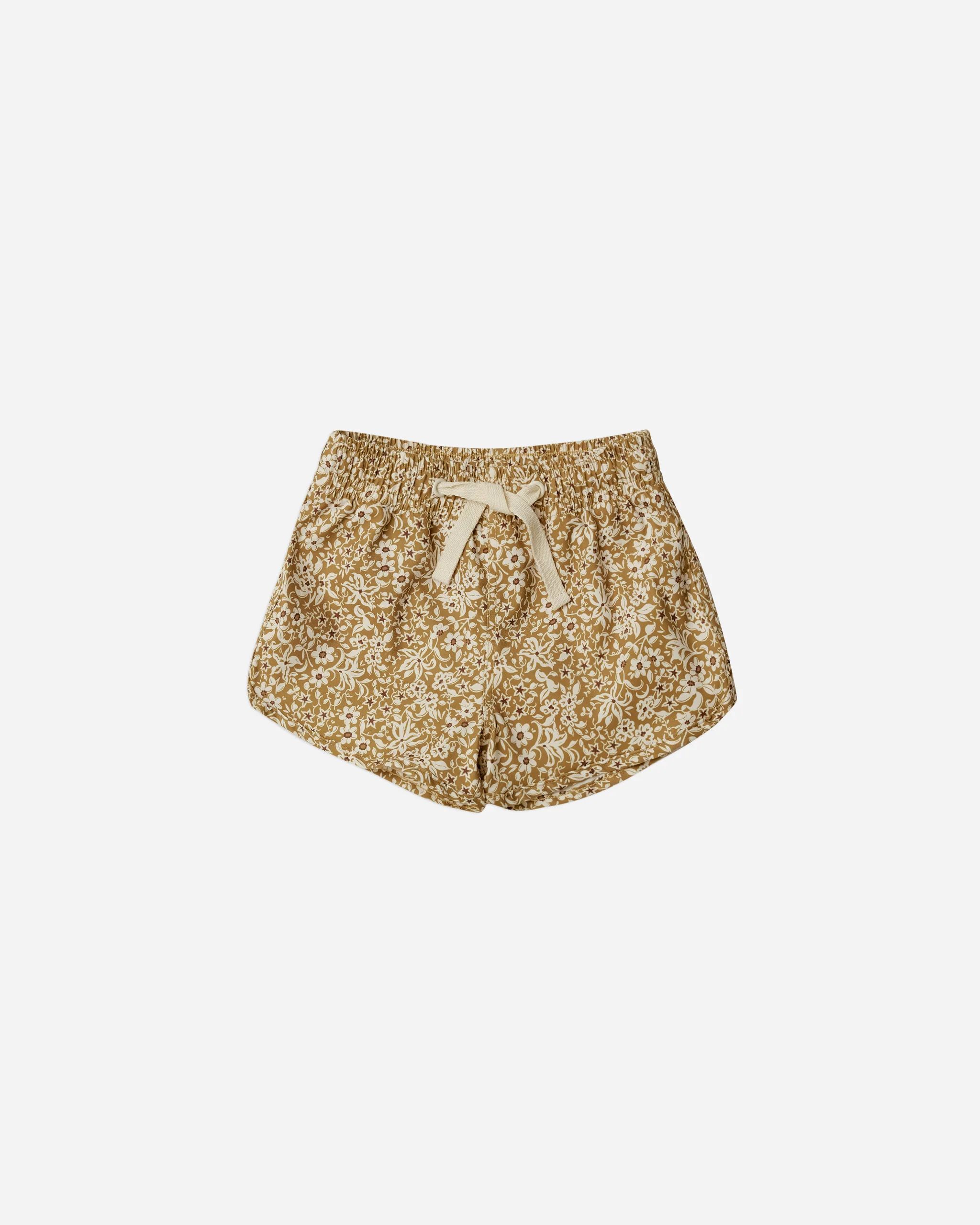 Swim Trunk || Golden Ditsy | Rylee + Cru