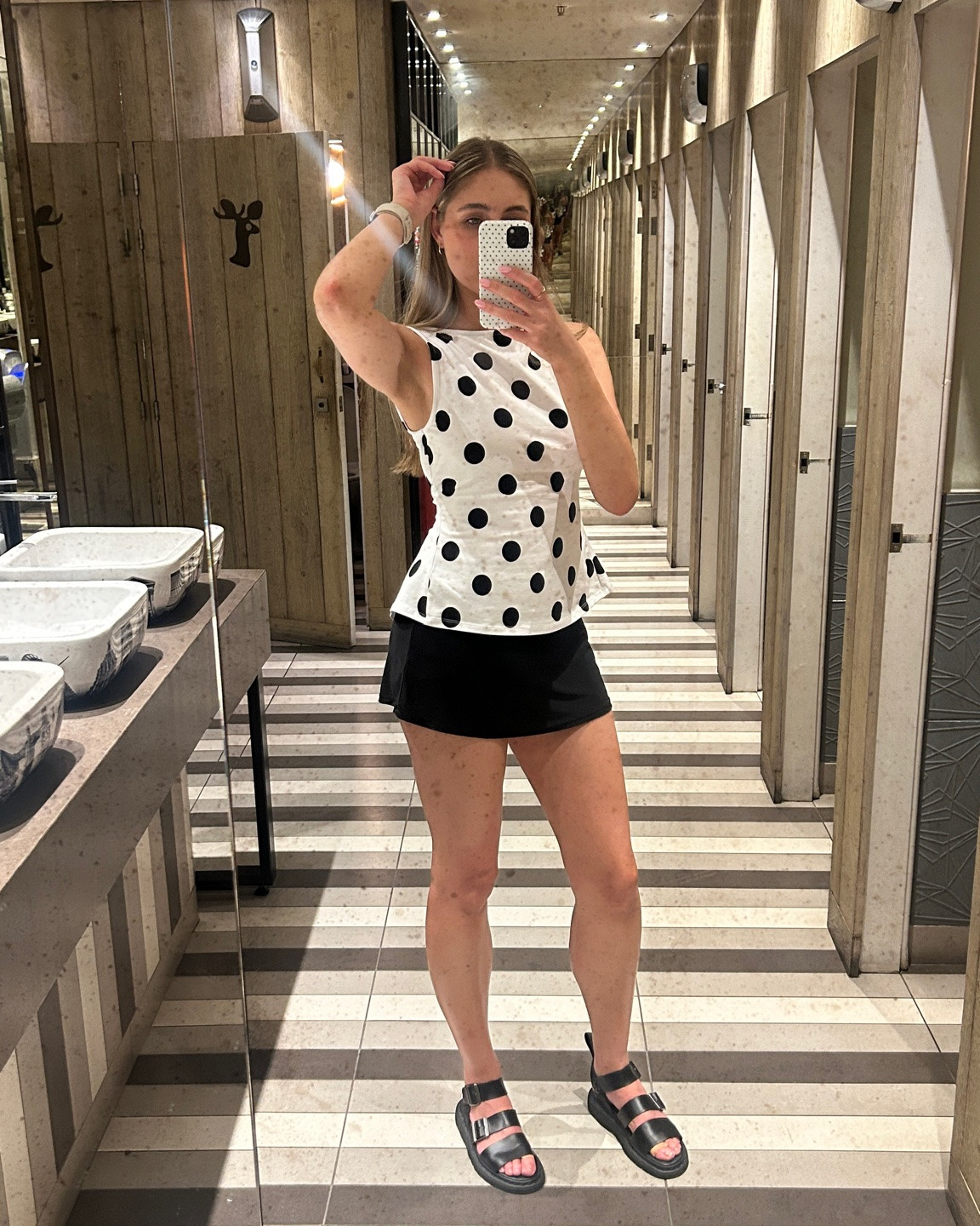 summer drinks outfit 🥂🖤 polka dot is really having a moment and I absolutely love it!!🥹  

top is new from asos (exact product linked)

skirt is really old from asos! 

dr marten sandals are also old so I’ve linked a similar pair!🖤

#LTKuk #LTKsummer #LTKdatenight