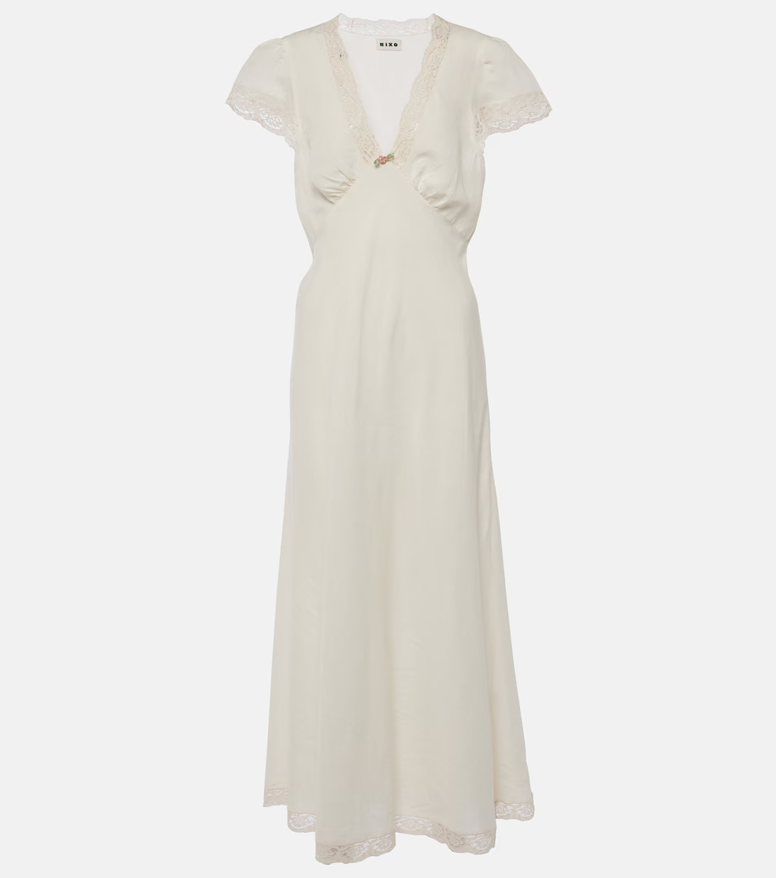 Clarice lace-trimmed midi dress | Mytheresa (INTL)