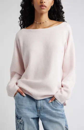 Lofty Boat Neck Oversize Sweater | Nordstrom