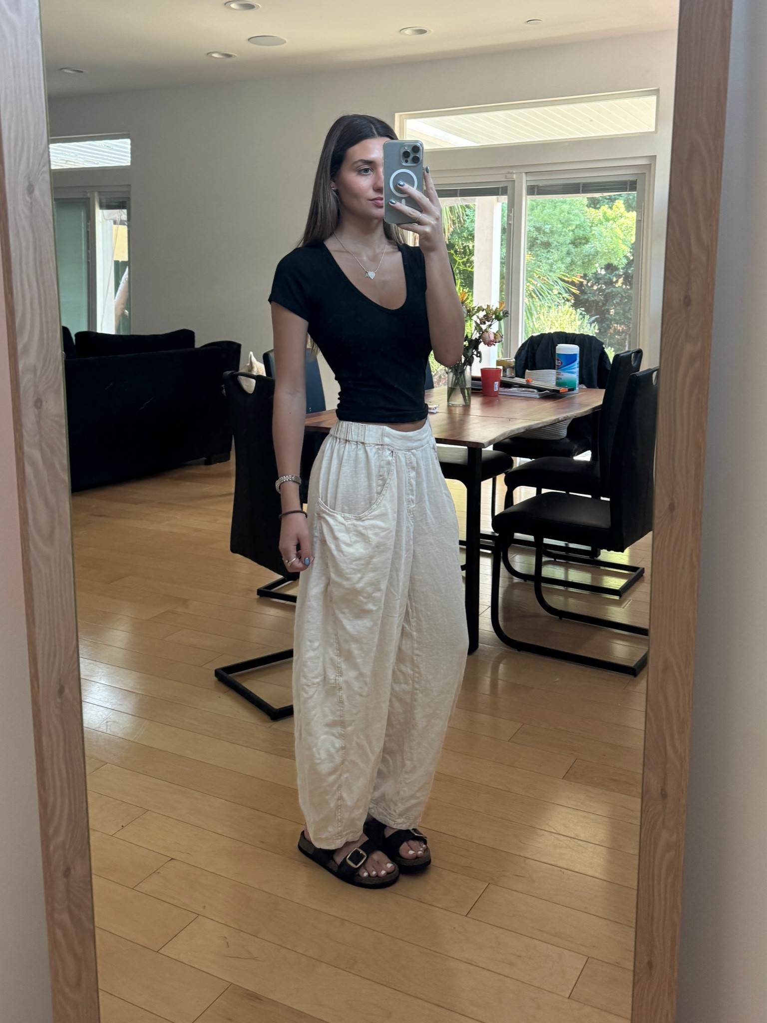 free people barrel pants! so comfy and come in so many colors 
size xs