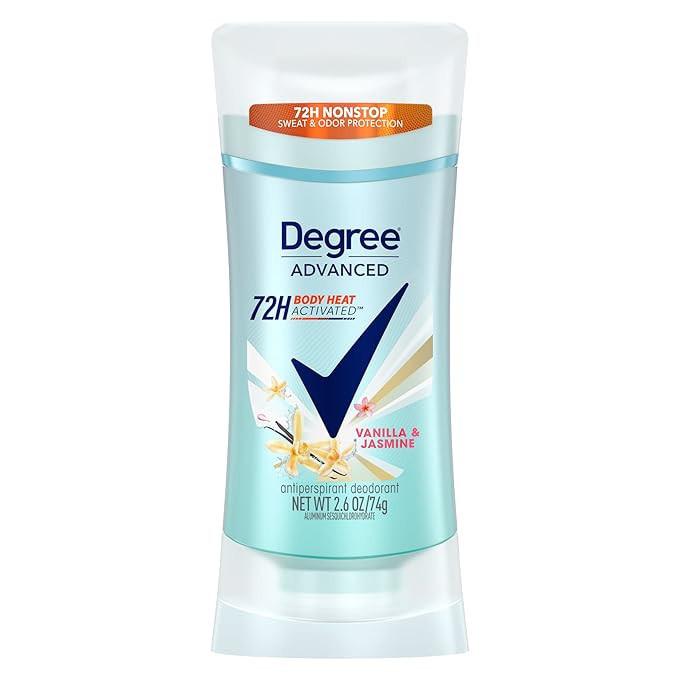 Degree Advanced Protection Antiperspirant Deodorant Vanilla & Jasmine for 72-Hour Sweat & Odor Co... | Amazon (US)