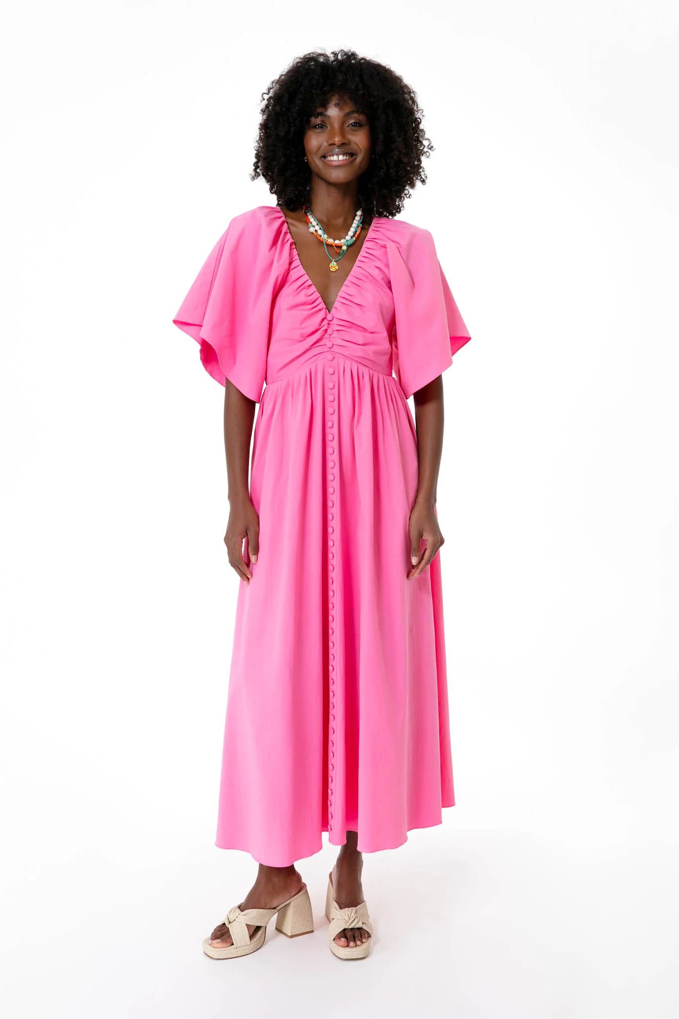 Pink Viviana Maxi Dress | Tuckernuck (US)