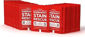 EMERGENCY STAIN Remover Spray – 25 Wipes - Couch Stain Remover for Clothes, Fabric, Silk, Linen... | Amazon (US)