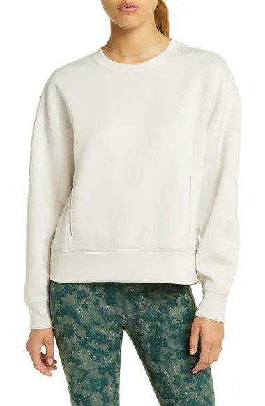 Zella Luxe Pocket Sweatshirt | Nordstrom