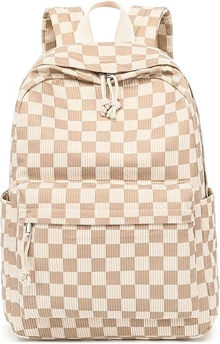School Backpack for Teen Girls Bookbags Elementary High School Corduroy Laptop Bags Women Travel ... | Amazon (US)