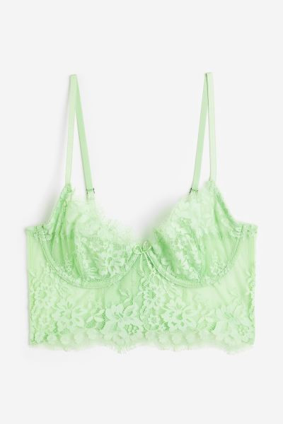 Unwattiertes Bustier aus Spitze | H&M (DE, AT, CH, NL, FI)