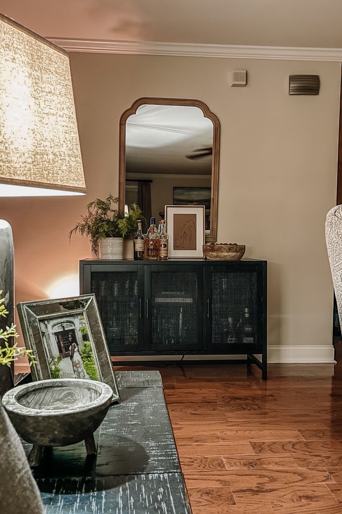 TV Stand Turned Bar Console

#LTKhome