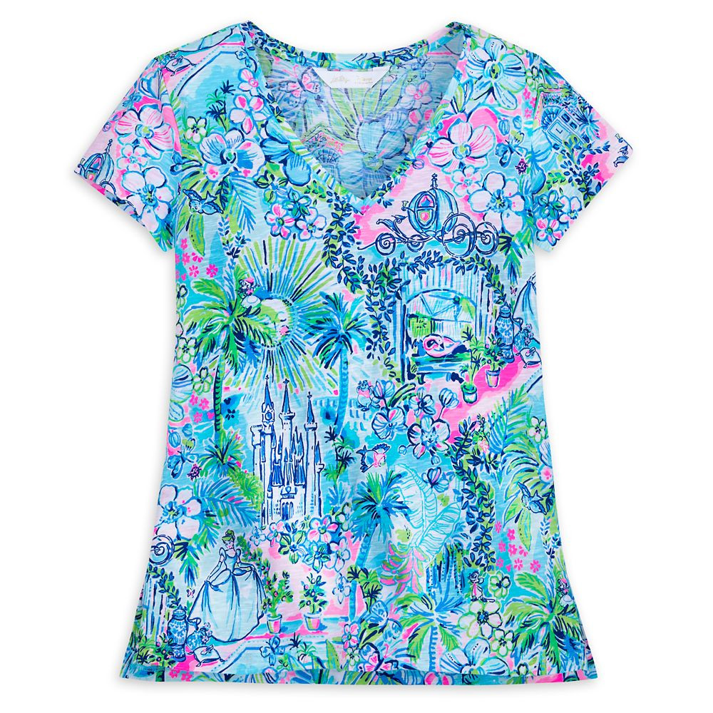 Cinderella V-Neck Etta T-Shirt for Women by Lilly Pulitzer – Disney Parks | Disney Store