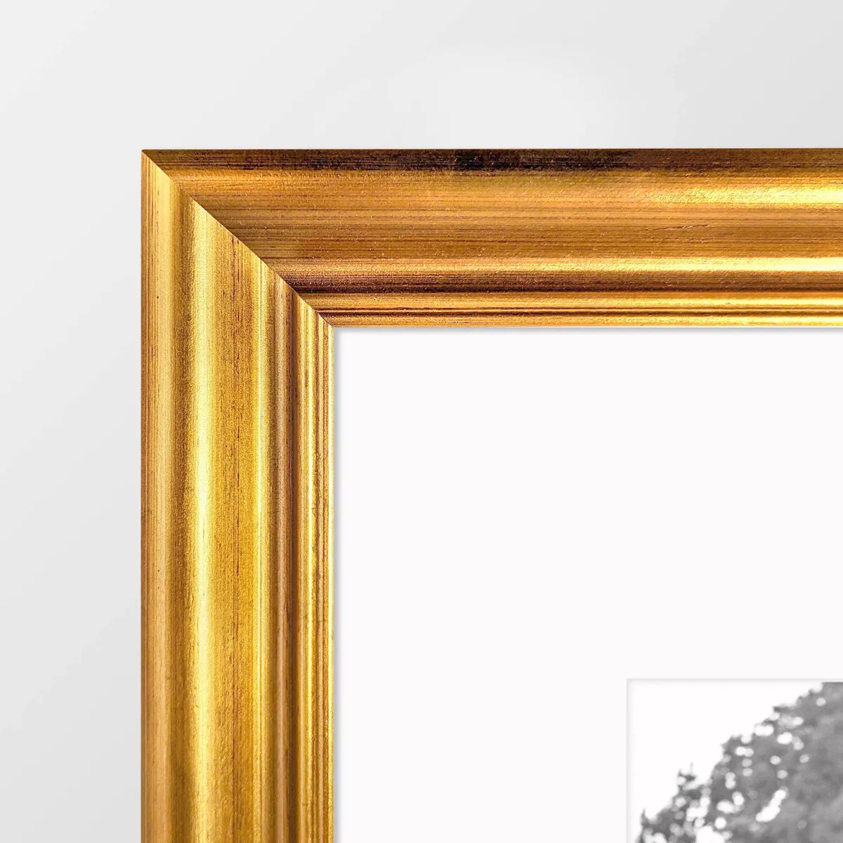 Wood Antique Wall Frame Brass - Threshold™ | Target