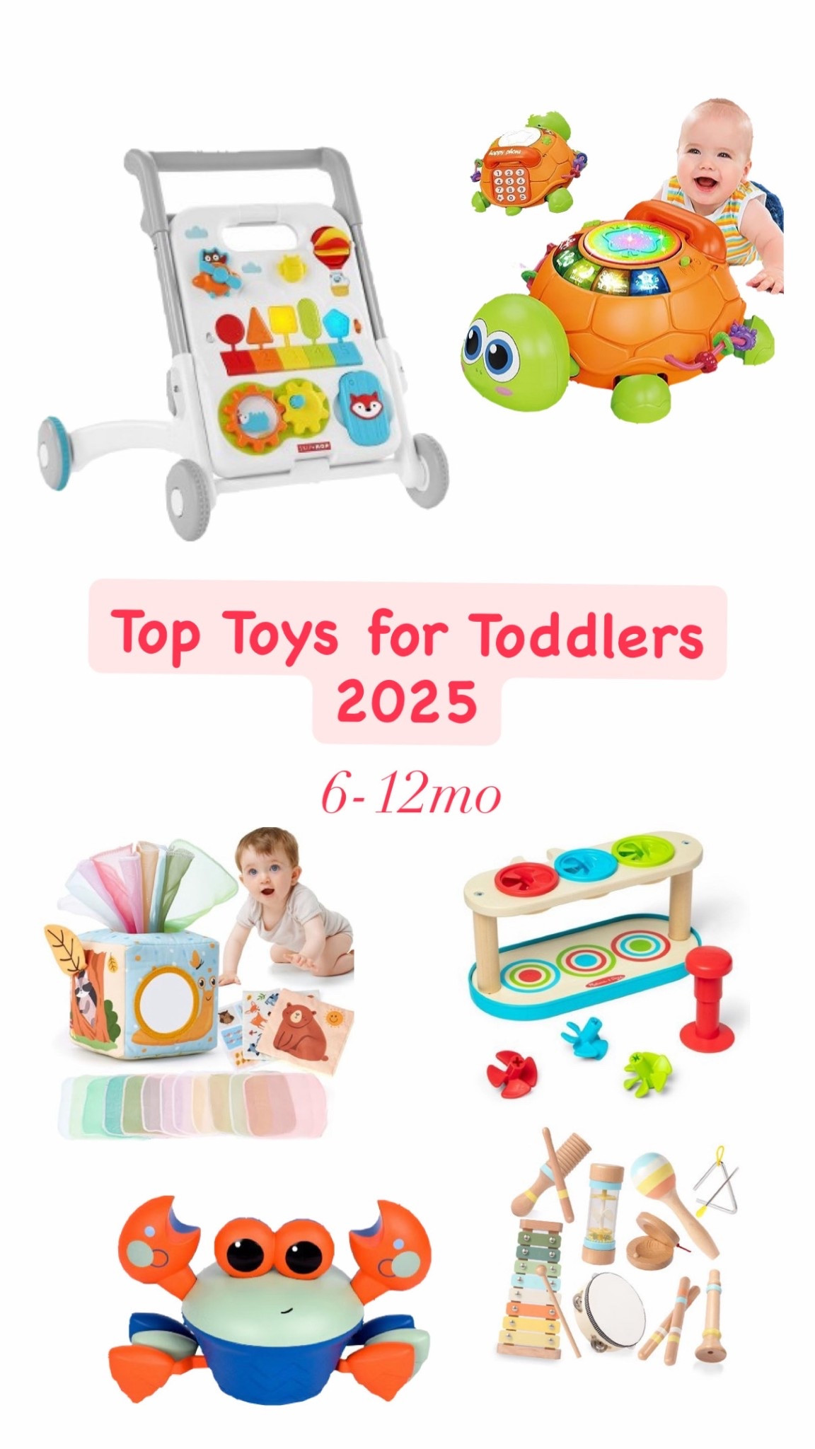 Top Toys of 2025 for 6-12 months! Toys for movement encouragement & interactive activity🤍

#LTKMom #6-12 #ToysForBaby #TopToys #ToyFinds #BabyGifts #InteractiveToys

#LTKBaby #LTKKids #LTKGiftGuide