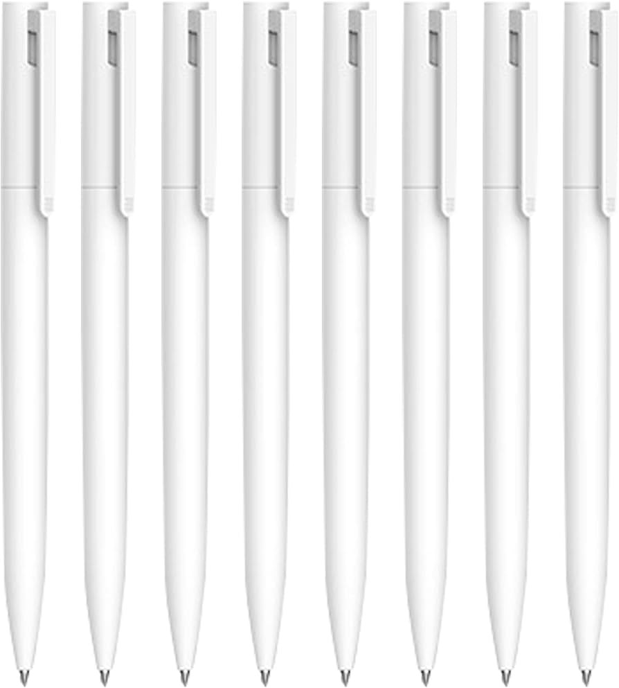 Xugoox White Pens Pack of 8 White Press Gel Pen Retractable Ballpoint Pen Retractable White Writi... | Amazon (CA)