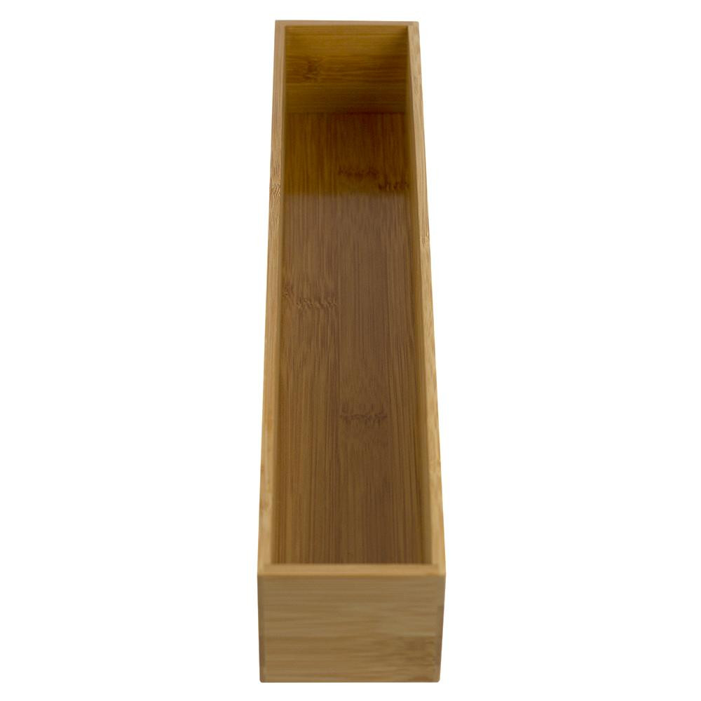 HDS TRADING CORP. 2.5 in. H x 3 in. W x 15 in. D Bamboo Drawer Organizer, Brown/tan | The Home Depot