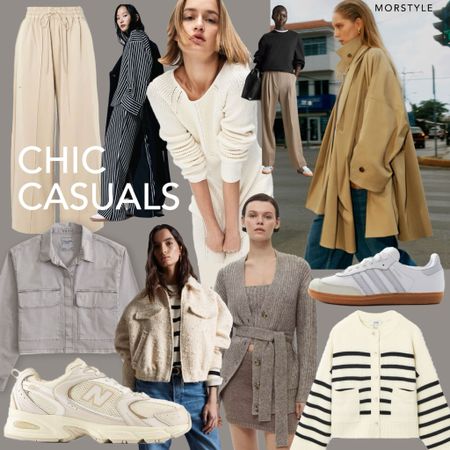 Chic January casuals 👌🏻
Striped Cardi, beige wide leg trousers, short trench, new balance 530, adidas sambas, borg jacket  

#LTKstyletip #LTKeurope #LTKSeasonal