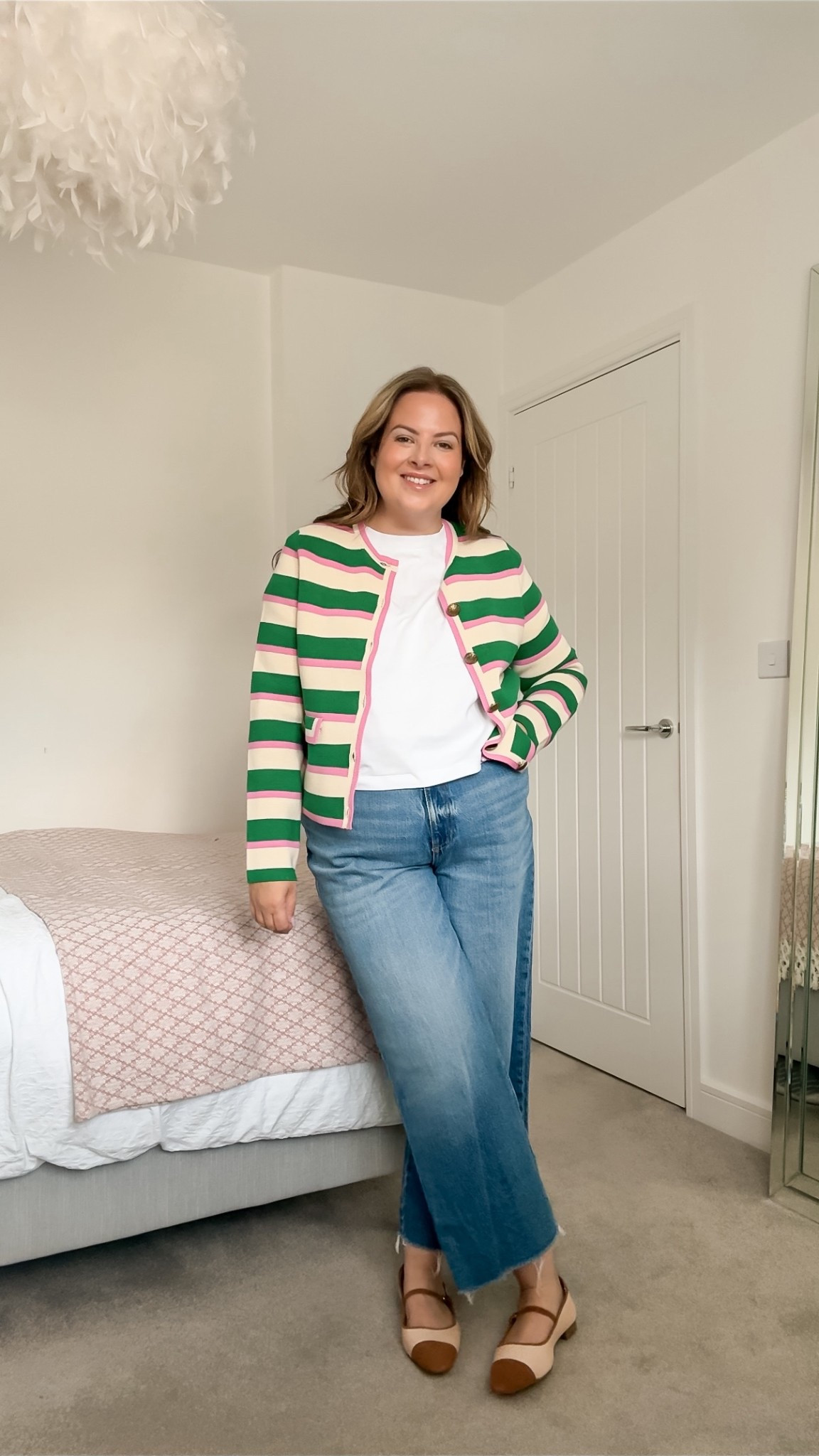 I’m wearing a size 14 in the cardigan, 16 in the t-shirt and 16 in the jeans 

Boden knitwear, cardigan, wide leg jeans, sale haul, Boden sale, transitional outfit, autumn outfit, jeans outfit, Mary Jane shoes, boxy t-shirt 

#LTKmidsize #LTKsale #LTKuk