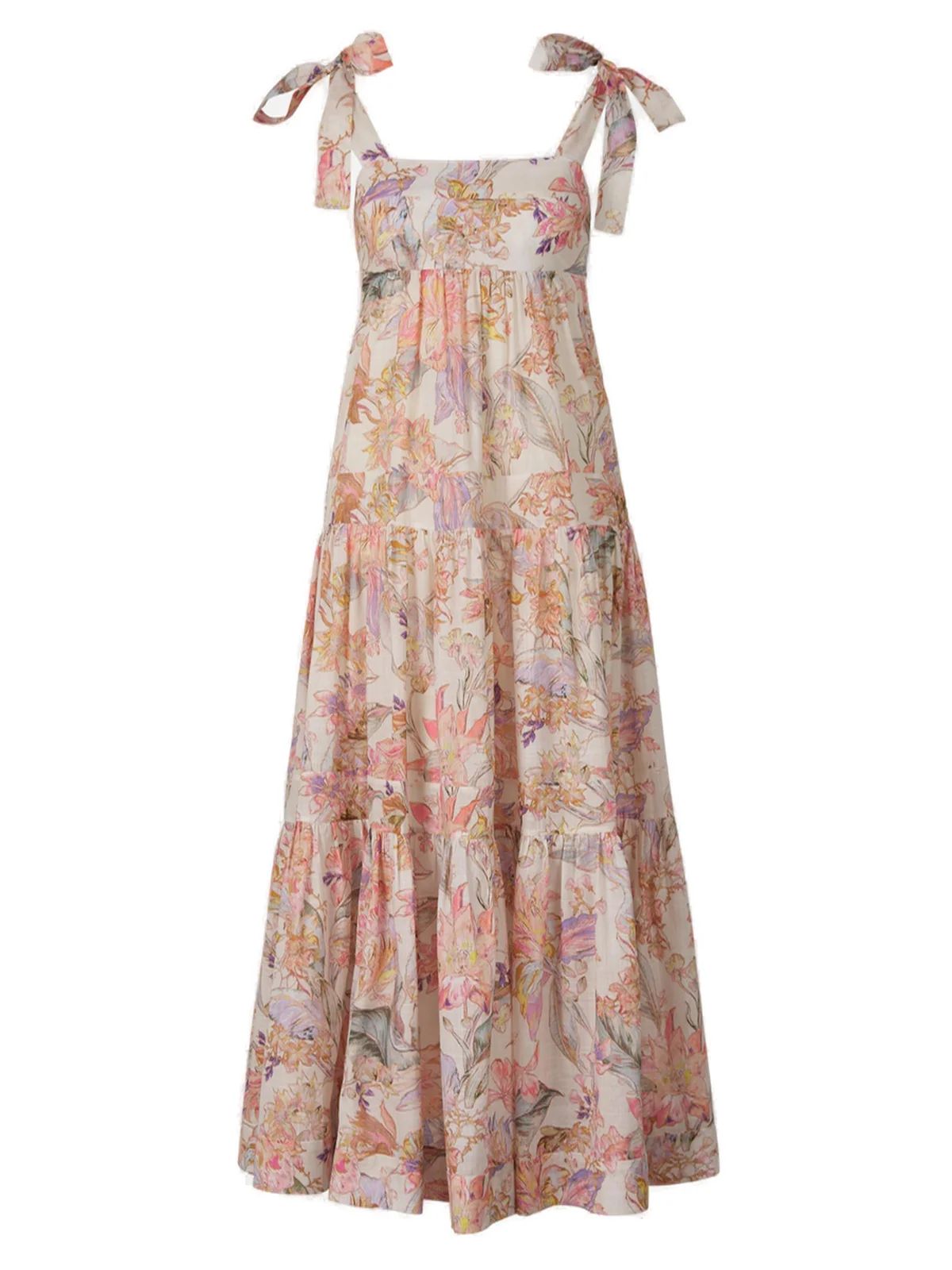 Zimmermann Cira Floral Printed Sleeveless Dress | Cettire Global