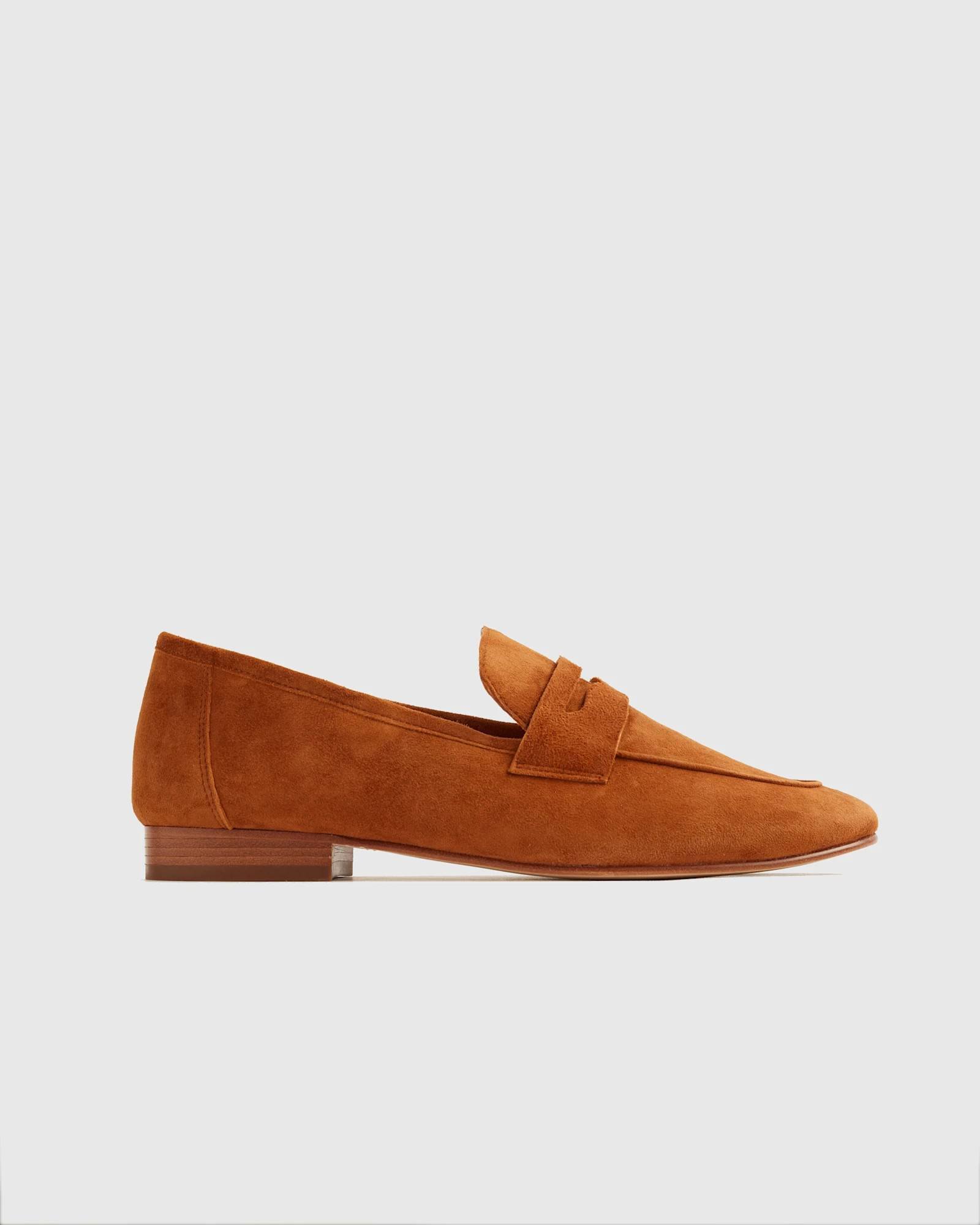 Quince | Women's Italian Suede Penny Loafer in Black, Size 7, Suede Leather | Quince