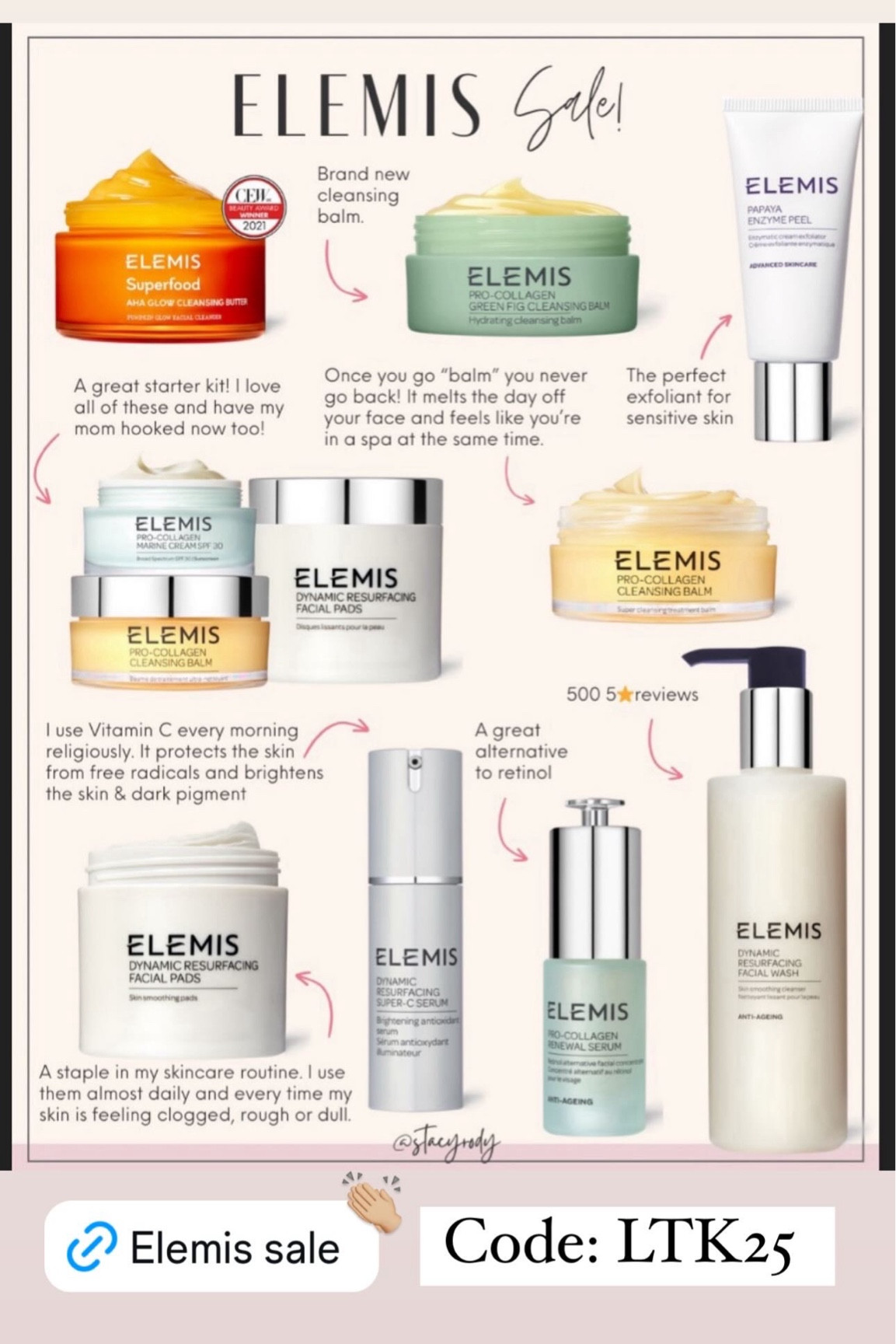 Elemis sale 25% off 
Skincare favorites 

#LTKBeauty #LTKOver40 #LTKFallSale