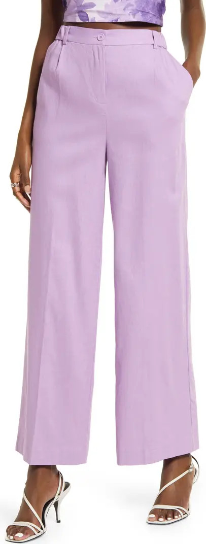 Open Edit Linen Blend Trousers | Nordstrom | Nordstrom