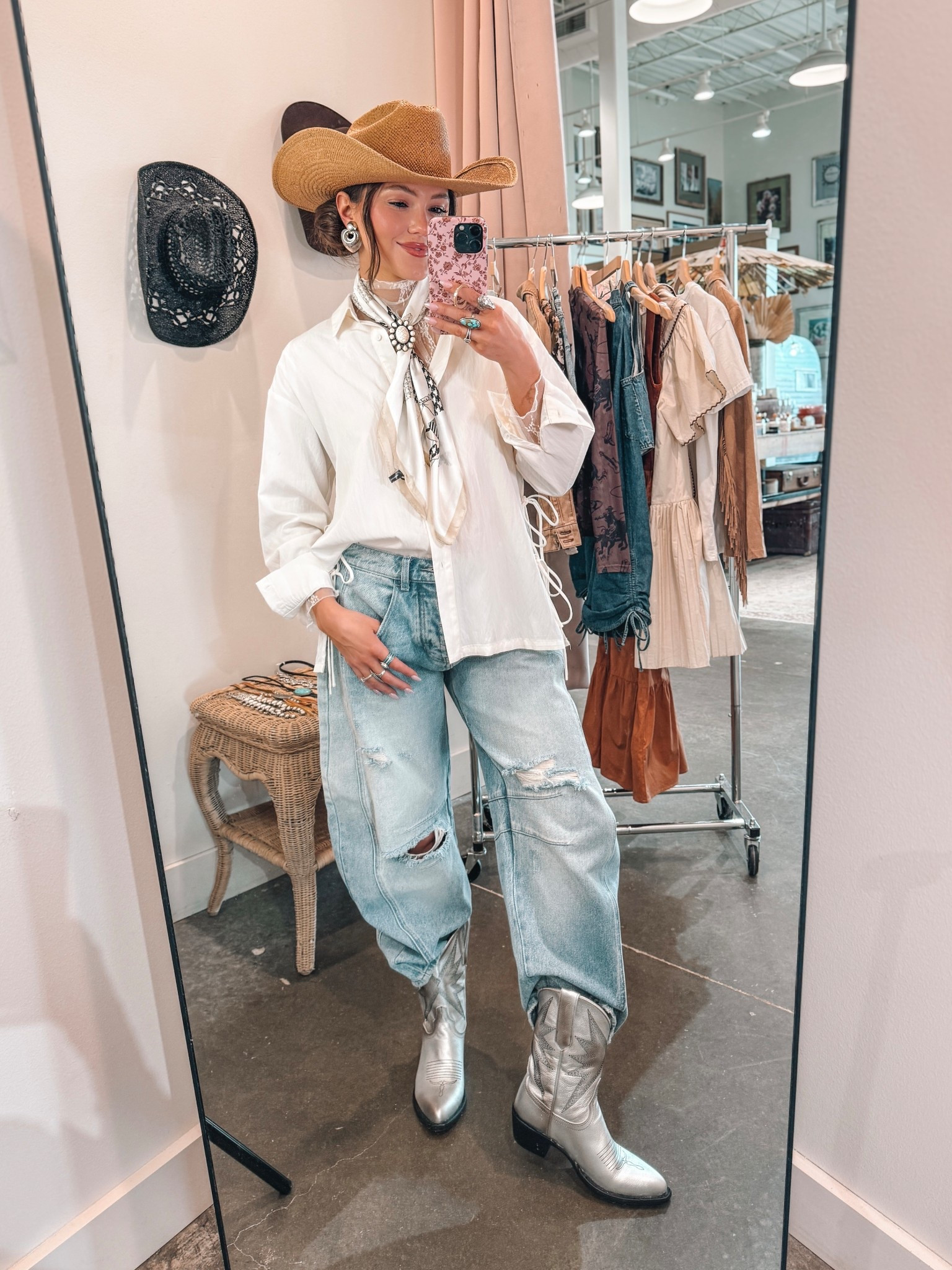 Casual cute western fit! 

Fleastyle : “CARA15” for discount! 

#western #westernfashion 

#LTKStyleTip #LTKWatchNow #LTKSaleAlert