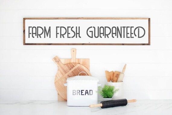 Farm Fresh Guaranteed Modern Farmhouse Sign Handmade Home | Etsy | Etsy (CAD)