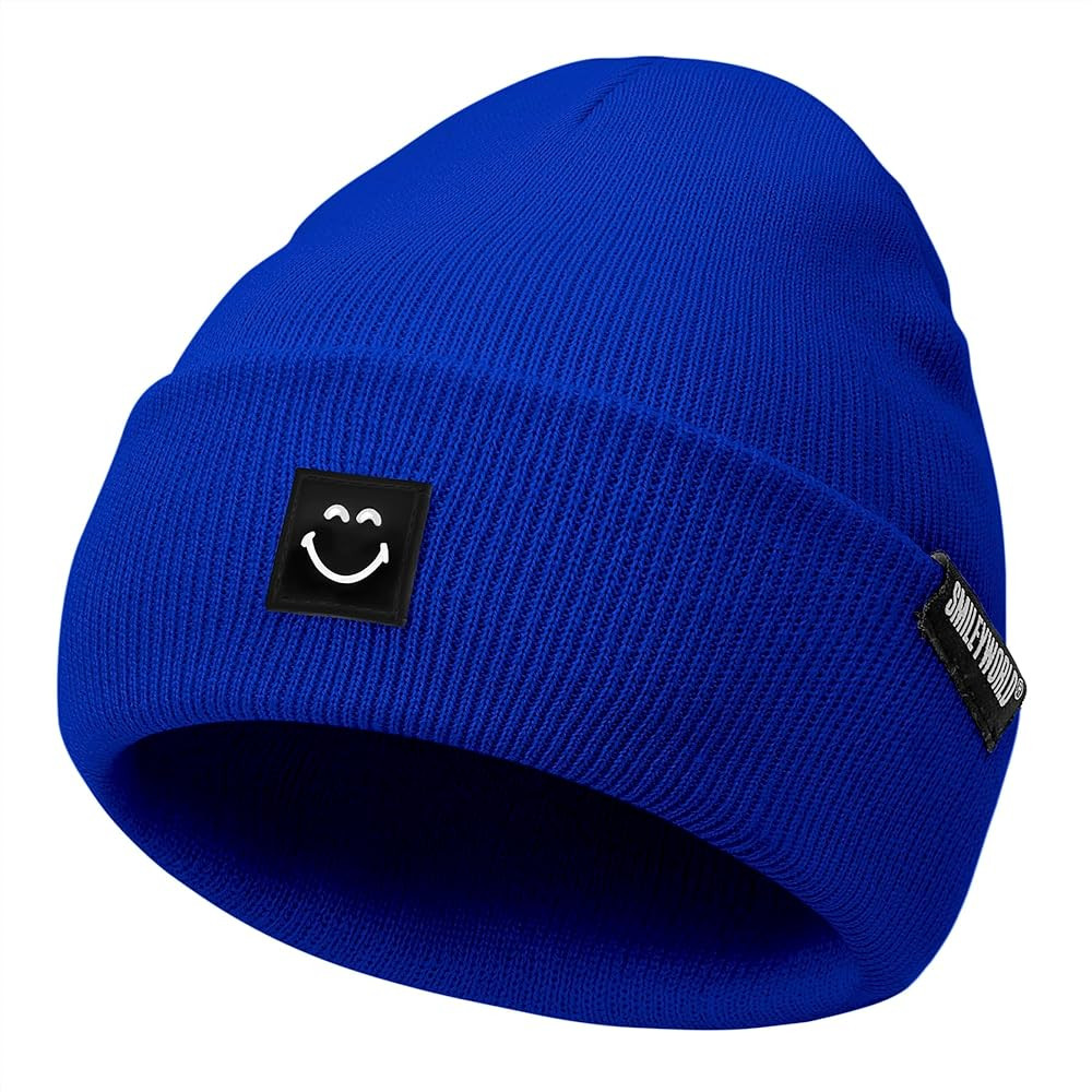 Zando SmileyWorld Smiley Face Beanie for Women Men Soft Funny Beanies Hats Embroidered Smiley Fac... | Amazon (US)