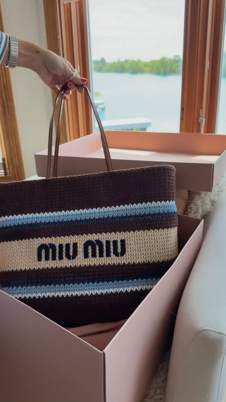Unboxing my new Miu Miu bag!! Perfect for summer travels. Can’t wait to style her!

#LTKSeasonal #LTKTravel #LTKgrwm