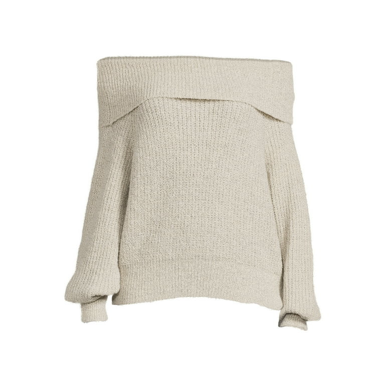 Dreamers by Debut Women's Off the Shoulder Sweater | Walmart (US)