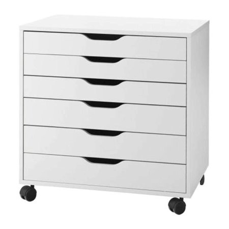 IKEA 401.962.41 Alex Drawer on Casters, White, 26"" Height, 19"" Width, 26"" Length, | Walmart (US)