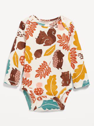 Unisex Printed Long-Sleeve Bodysuit for Baby | Old Navy (US)