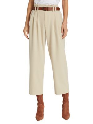 Nelson Pleated High Rise Wide Crop Pants | Saks Fifth Avenue OFF 5TH