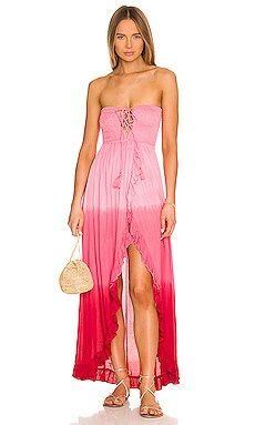 Tiare Hawaii Flynn Maxi Dress in Pink Ruby Red Ombre from Revolve.com | Revolve Clothing (Global)