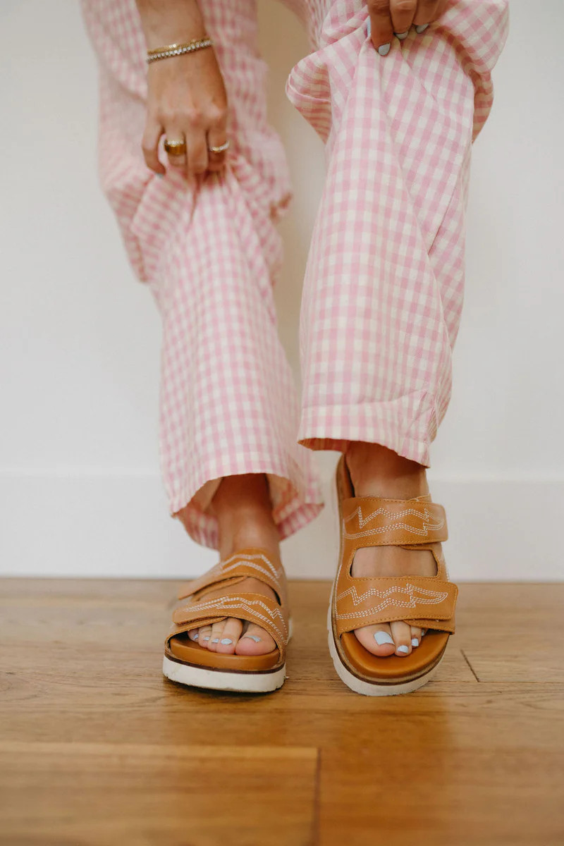 Erica Embroidered Slides | Good Grace Boutique