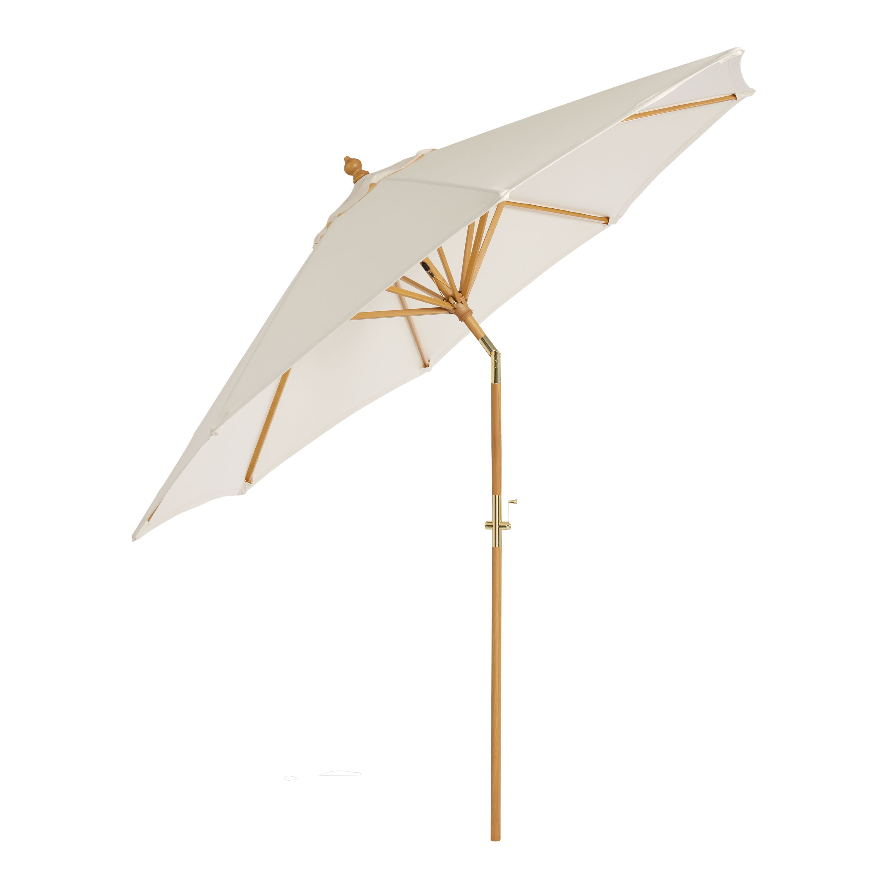 Wood Crank Lift Tilting 9 Ft Patio Umbrella Frame and Pole | World Market