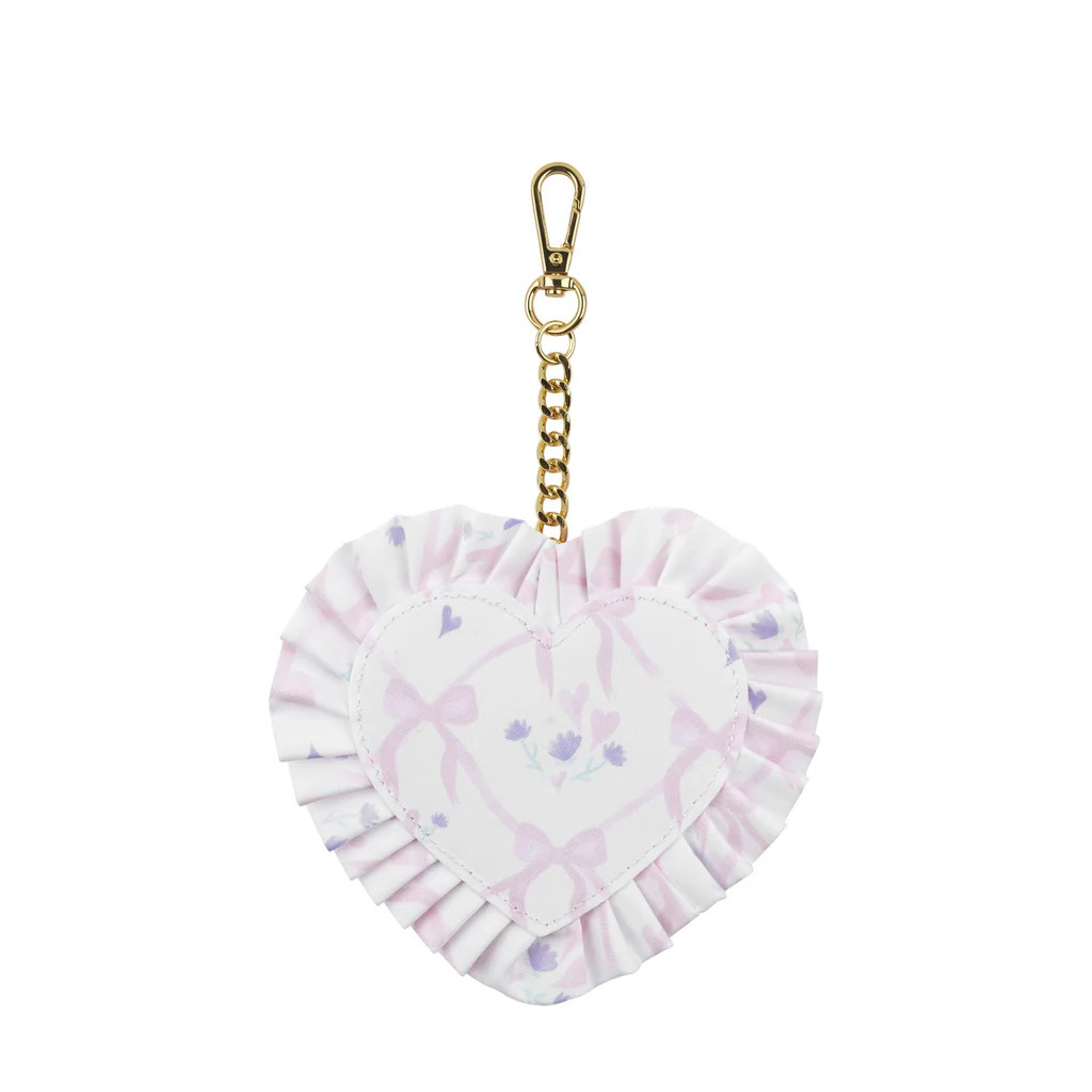 High Tea Ruffle Heart Bag Charm | Stoney Clover Lane
