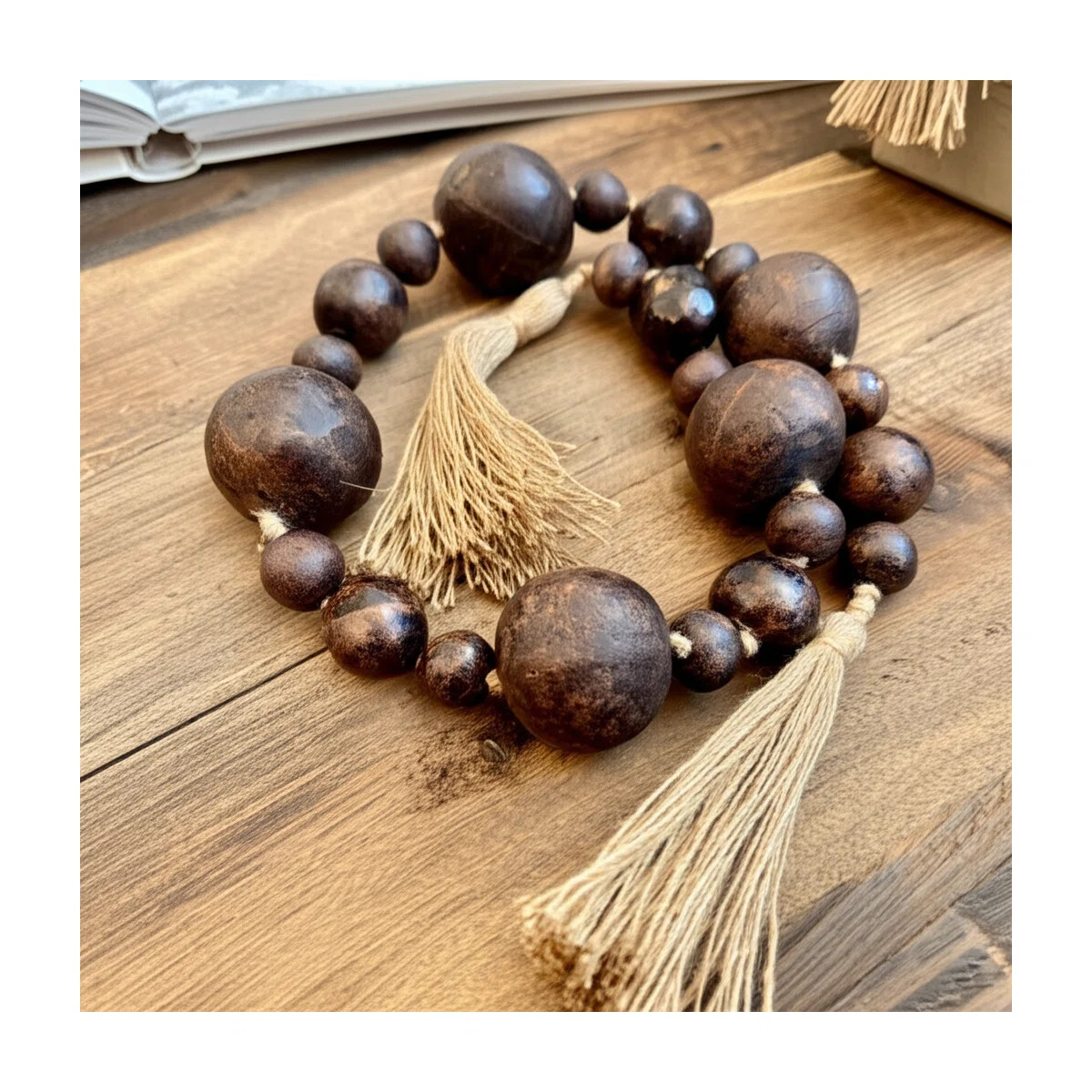 Beads Pottery Terracotta Jute Handcrafted Boho Casual Home Decor Accent For Living Room Bedroom O... | Wayfair North America