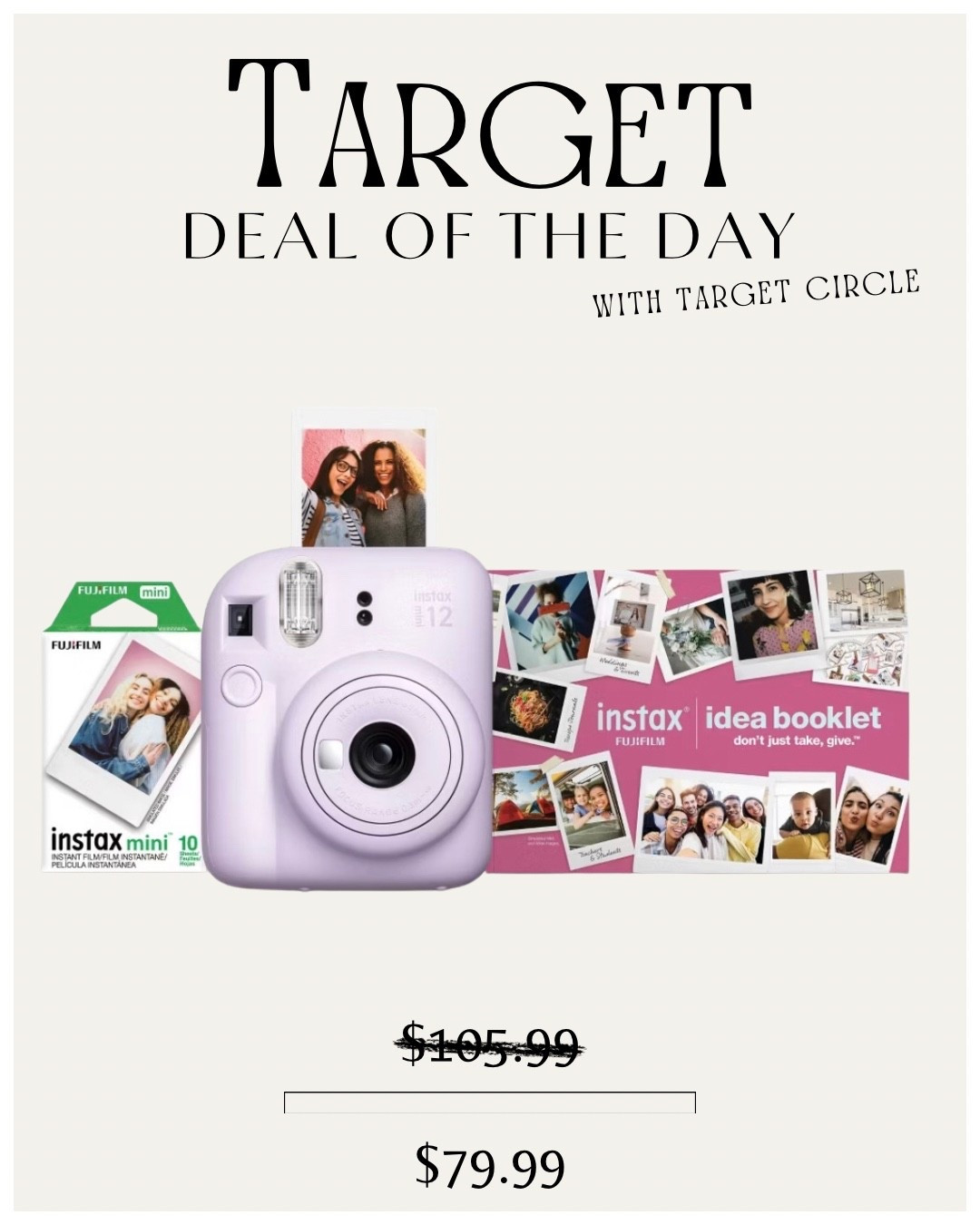 PSA for my gift-givers

Today’s deal of the day is TOO good to skip. The Fujifilm Instax Mini 12 bundle is marked down and these cute instant cameras are always a kid-favorite. Perfect for Christmas morning magic, tween rooms, memory making… all of it. 

Linked the bundle because trust me… they’ll go through these FAST. 

#targetcircle #targetfinds #dealoftheday #christmasgifts 

#LTKKids #LTKSaleAlert #LTKGiftGuide