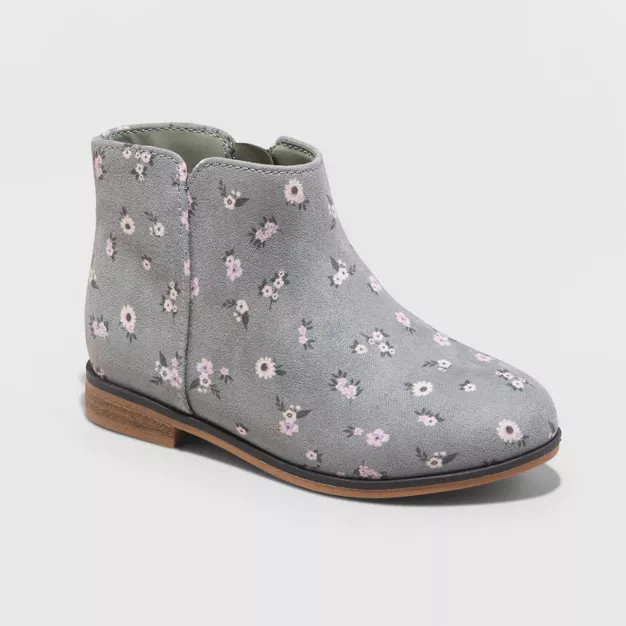 Toddler Girls' Penelope Slip-On Zipper Booties - Cat & Jack™ | Target