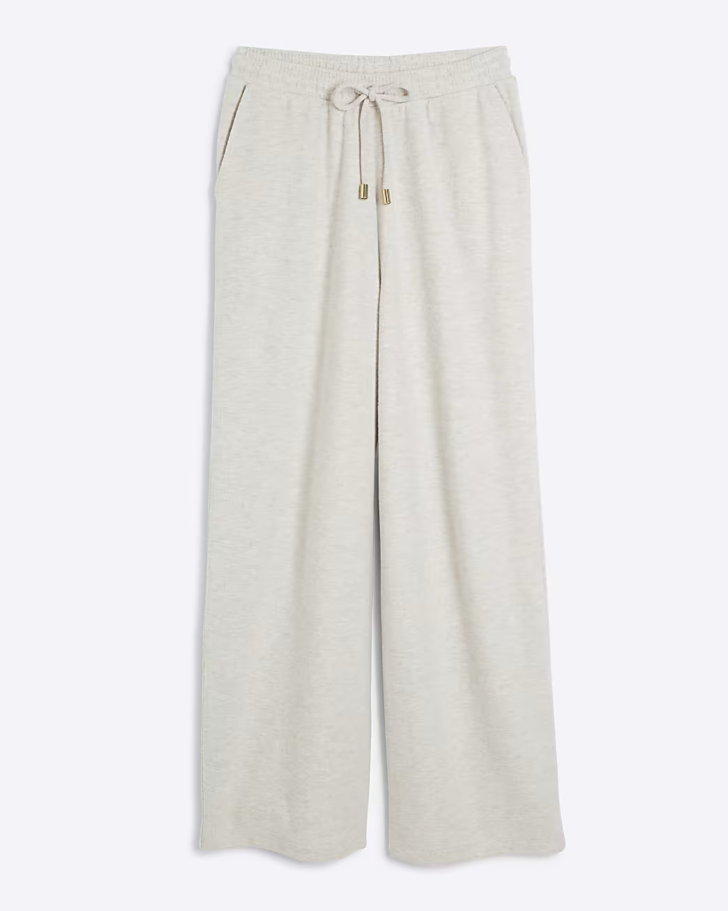 Beige Cosy Wide Leg Trousers | River Island UK & IE