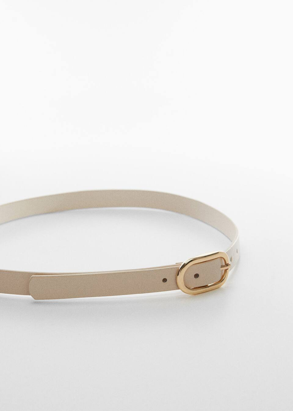 Oval buckle belt | MANGO (UK)