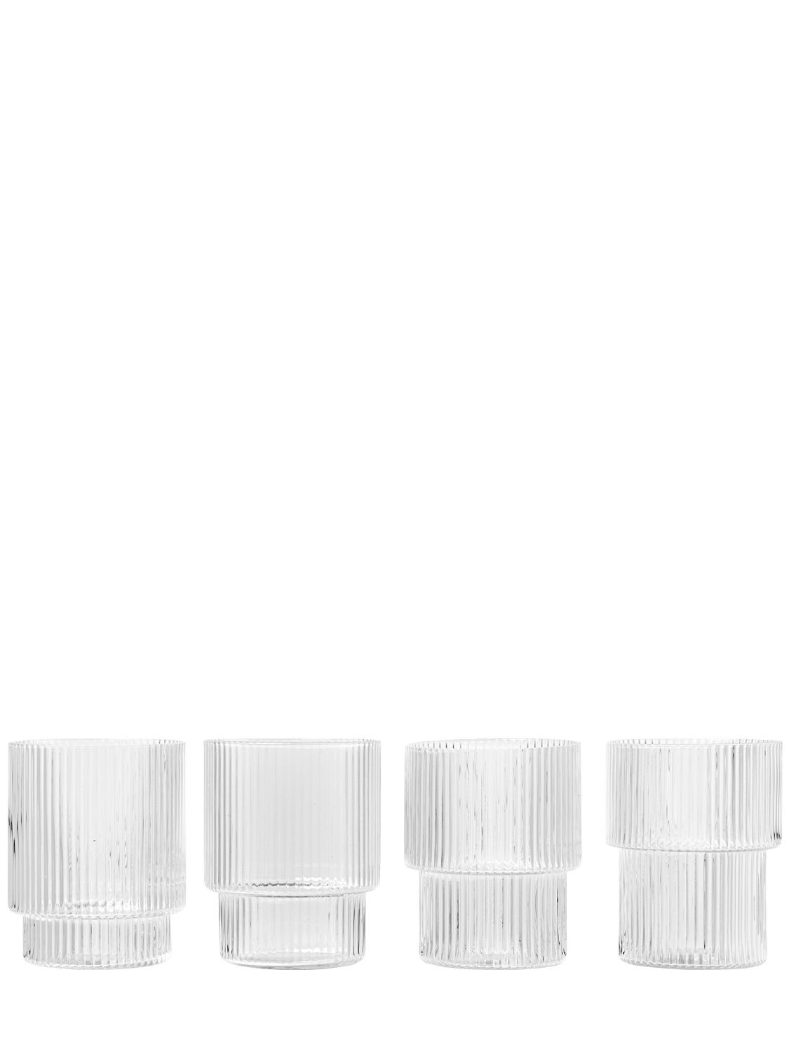 Set Of 4 Ripple Glasses | Luisaviaroma
